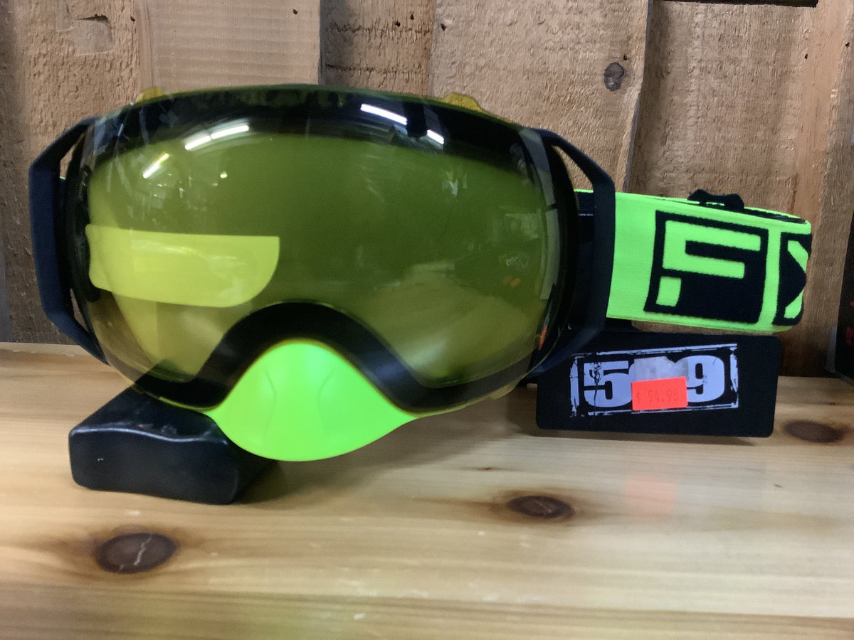 FXR Ride X Spherical Goggle Black/HiVis