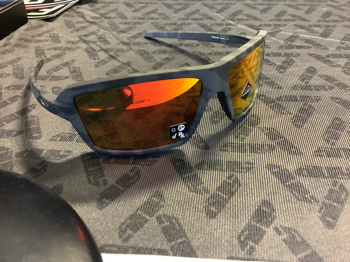 Oakley Cables Black Camo Prizm Ruby