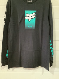 Load image into Gallery viewer, FOX DIER LS TEE BLACK
