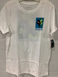 Load image into Gallery viewer, FOX W FOX VISIONARIES SS TEE WHITE
