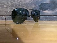 Load image into Gallery viewer, RAY BAN AVIATOR LARGE METAL II BLACK G-15 GREEN
