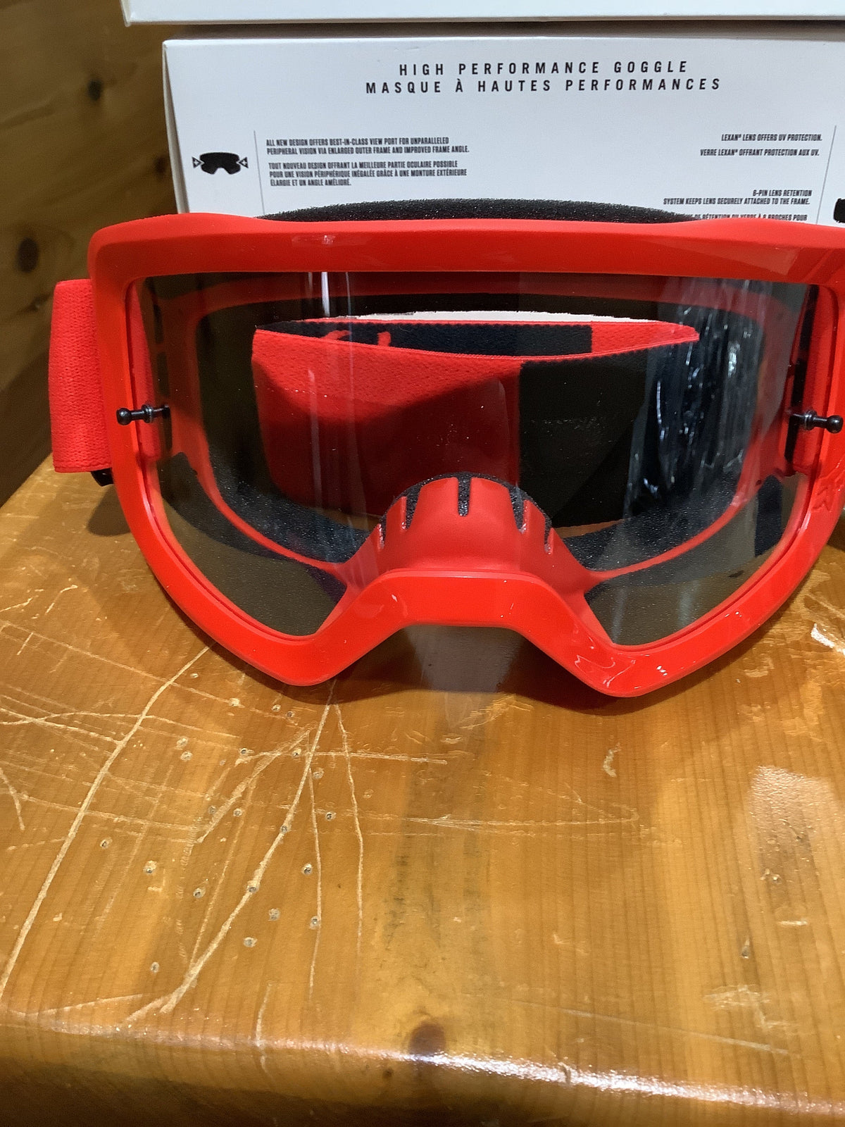 FOX  MAIN STRAY GOGGLE FLOW RED