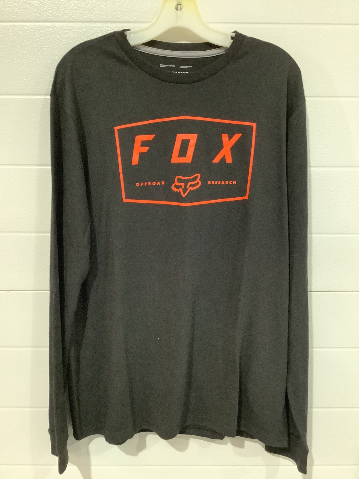 FOX BADGER LS TECH TEE BLACK