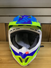 Load image into Gallery viewer, HJC Bator MC3H Neon Green Blue White
