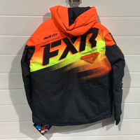 Load image into Gallery viewer, FOX YOUTH BOOST JACKET BLACK/ORANGE-HIVIS FADE
