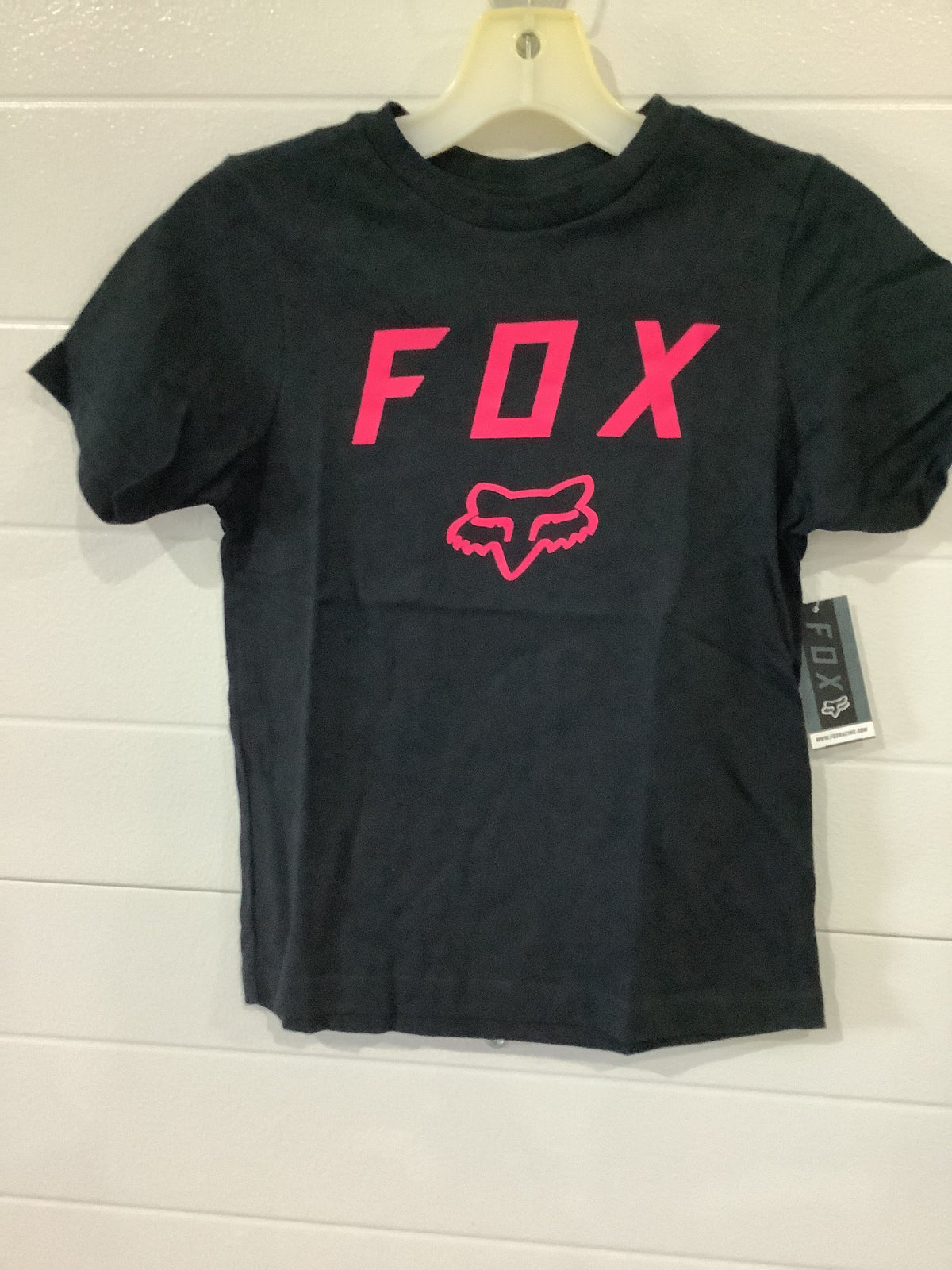 FOX YOUTH LEGACY MOTH SS TEE BLACK/PINK