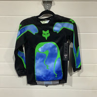 Load image into Gallery viewer, FOX YTH 180 ATLAS JERSEY BLK/GRN
