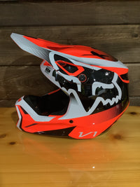 Load image into Gallery viewer, FOX V1 YOUTH HELMET FLO ORANGE
