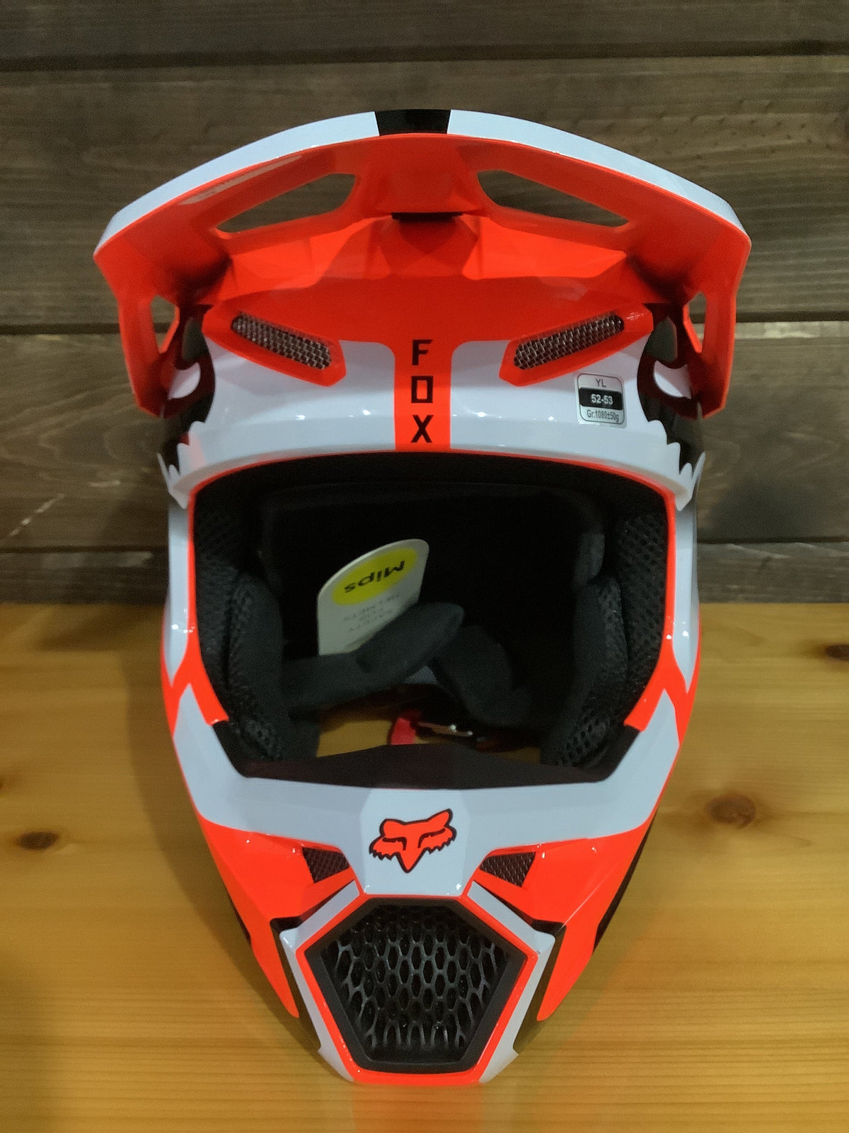 FOX V1 YOUTH HELMET FLO ORANGE