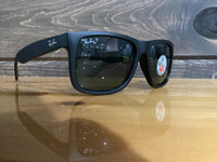 Load image into Gallery viewer, RAY BAN JUSTIN RUBBER BLACK DARK BLUE
