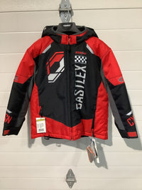 Load image into Gallery viewer, CASTLE YOUTH STRIKE G5 JACKET RD/BK/SL
