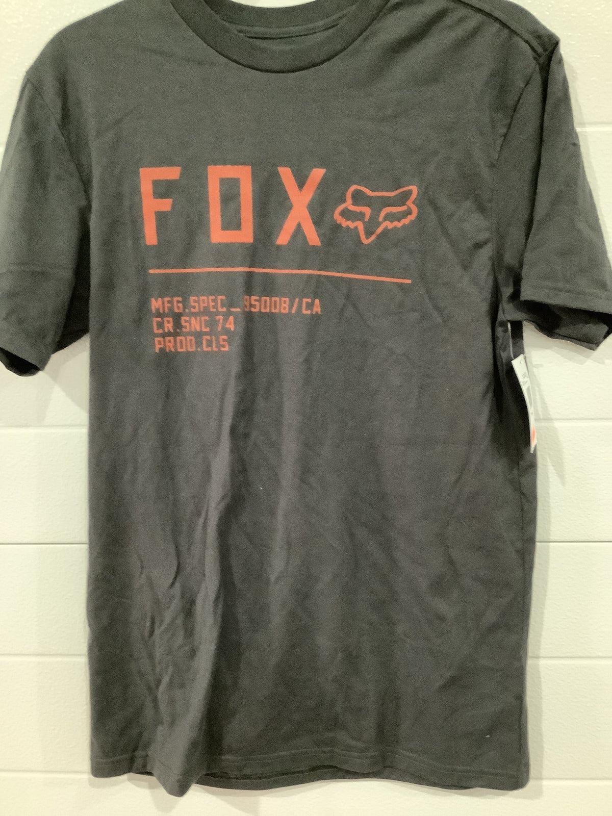 FOX NON STOP SS PREMIUM TEE BLACK/ORANGE