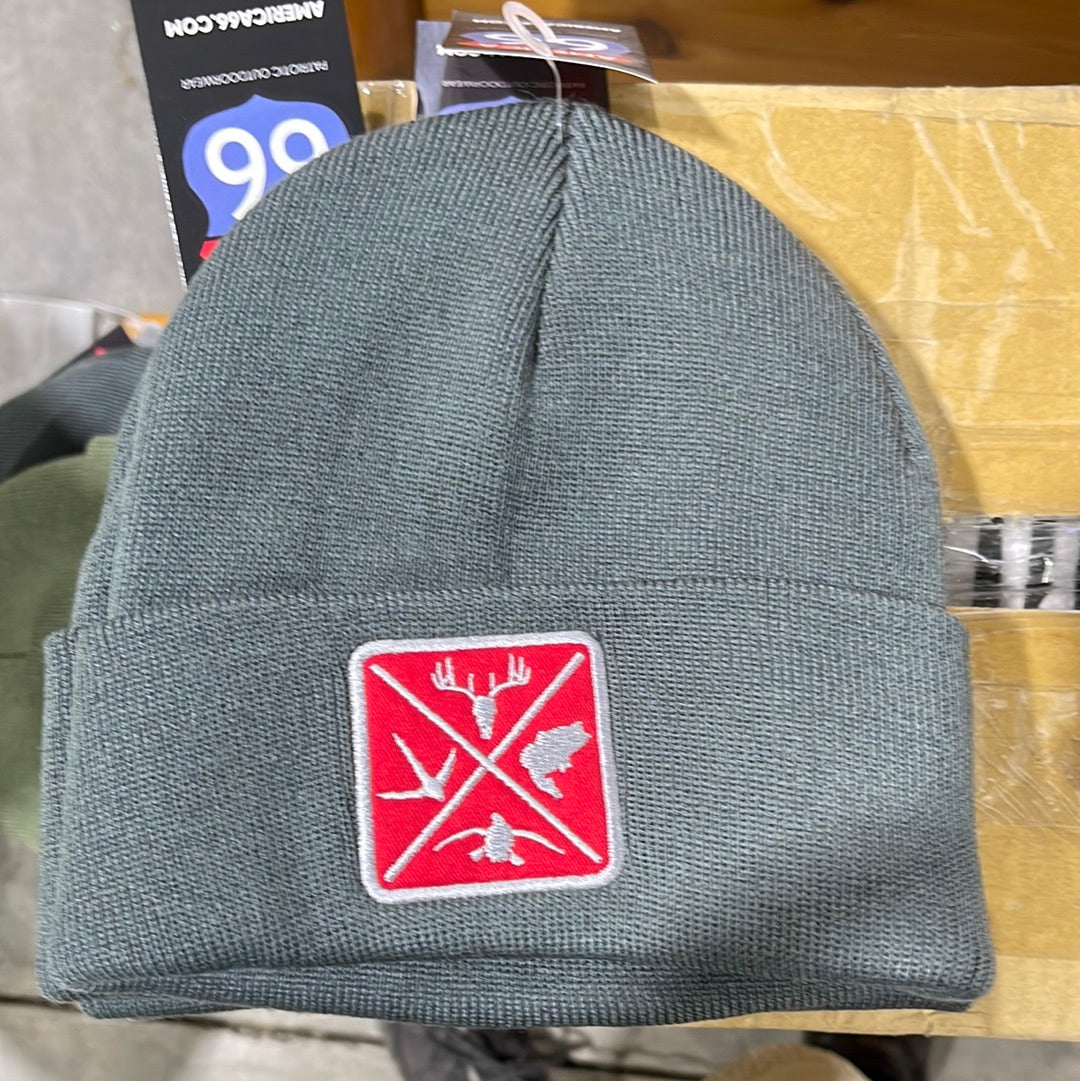 OUTDOOR X GREY BEANIE