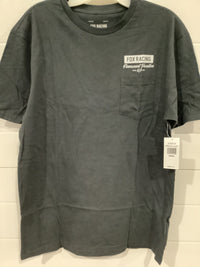 Load image into Gallery viewer, FOX CAST AWAY SS POCKET PREMIUM TEE BLACK VINYL
