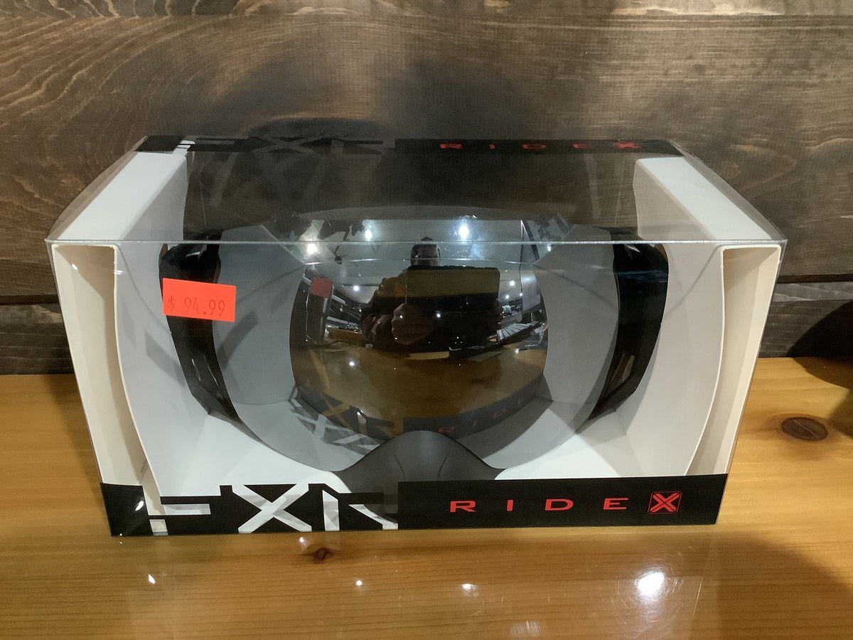 FXR RIDE X SPHERICAL GOGGLE STEEL