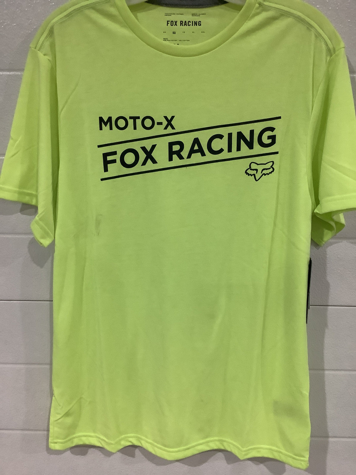 FOX BANNER SS TECH TEE LIME