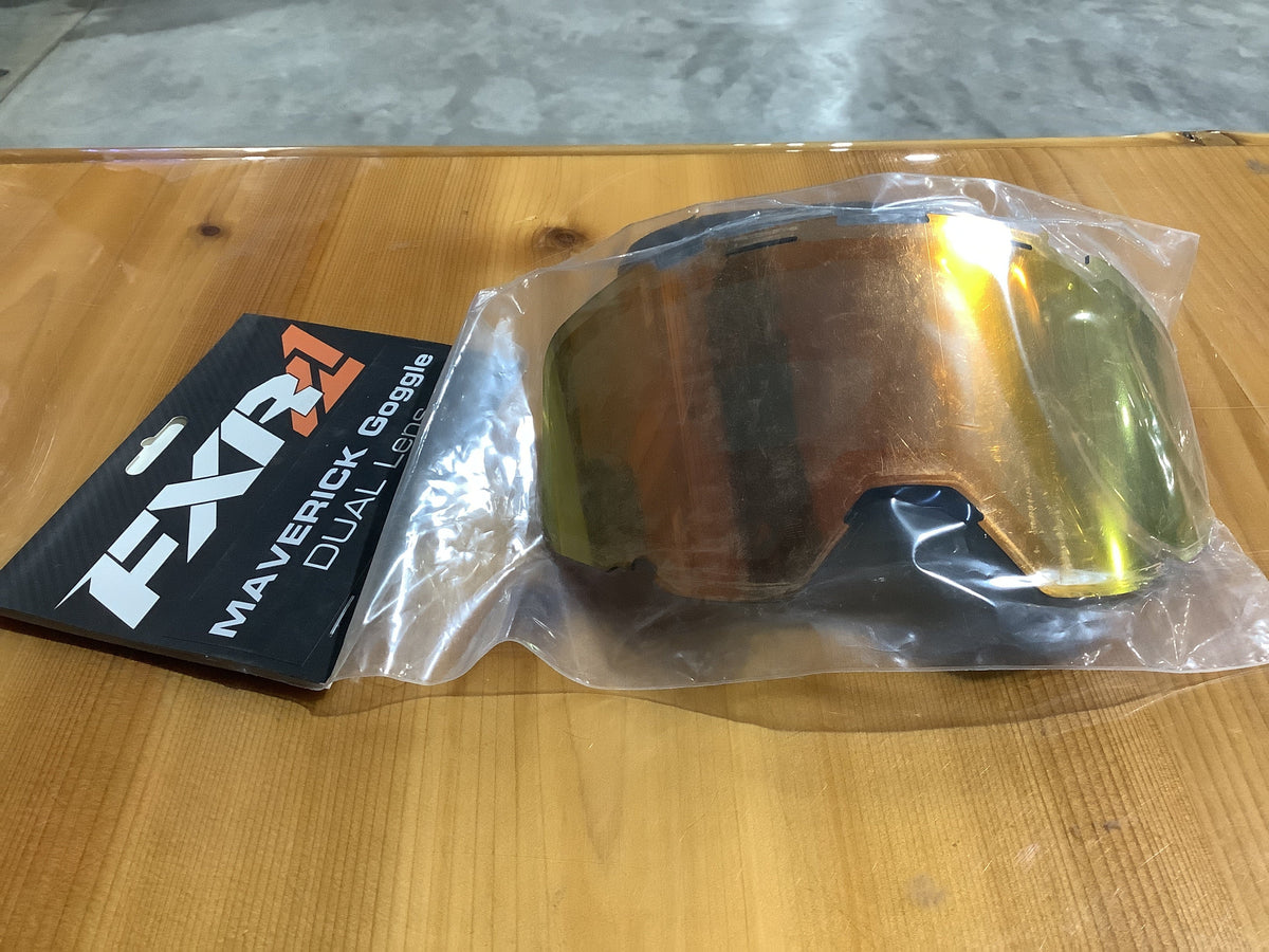 FXR MAVERICK GOGGLE DUAL-LENS BRONZE HD W/ INFERNO FINISH