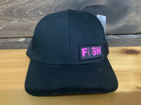 Load image into Gallery viewer, RIDE FISH MINNESOTA NIGHT OUT PATCH MESH SNAPBACK PINK BLACK
