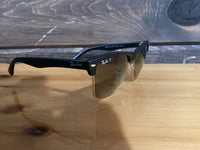 Load image into Gallery viewer, RAY BAN CLUBMASTER OVERSIZED DEMI GLOSS BLACK GREY GRADIENT DARK GREY
