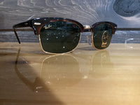 Load image into Gallery viewer, RAY  BAN CLUBMASTER SQUARE MOCK TORTOISE G-15 GREEN
