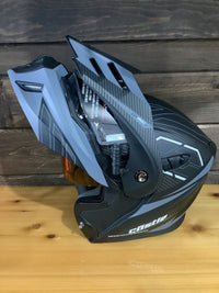Load image into Gallery viewer, CASTLE X EL CX950V2 MODULAR HELMET MATTE BLACK/SILVER/CHARCOAL

