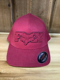 Load image into Gallery viewer, Fox Ellipsoid Flexfit Hat Cardinal S/M
