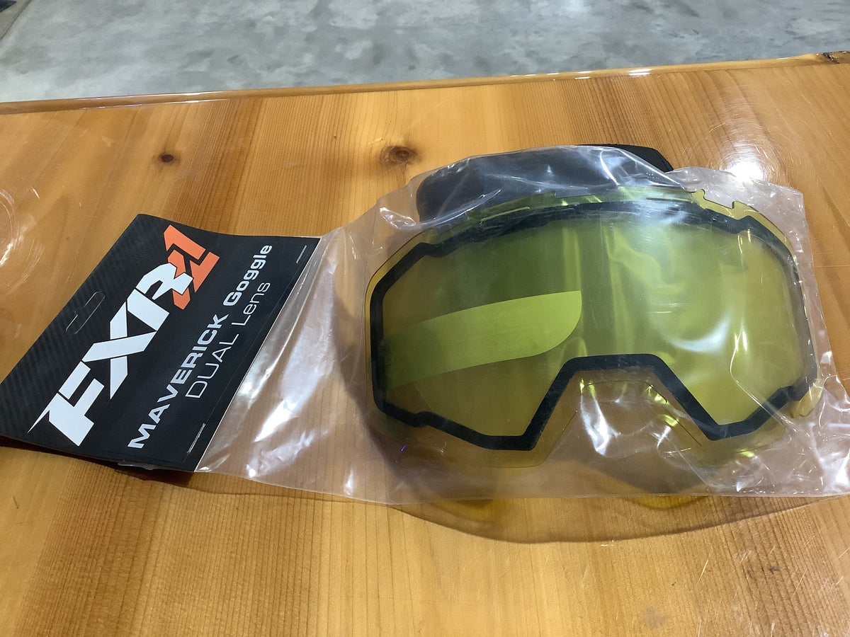 FXR MAVERICK GOGGLE DUAL-LENS YELLOW