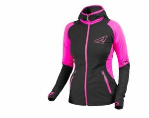 FXR Women's Clash Active Hoodie Black/Fuchsia