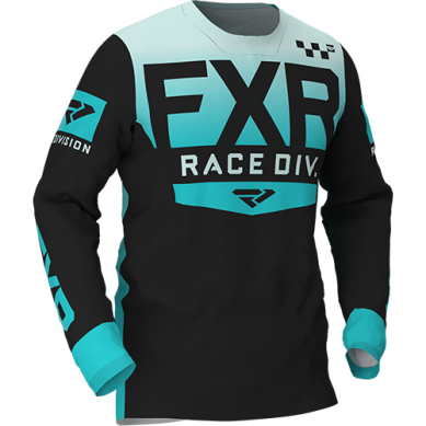 FXR HELIUM MX JERSEY BLACK/MINT/SEAFOAM FADE