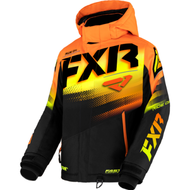 FXR CHILDS BOOST JACKET 23 BLACK/ORANGE